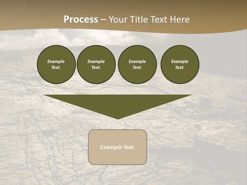 Land Mountain Sun PowerPoint Template