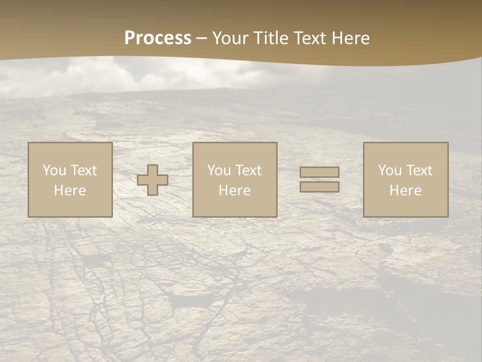 Land Mountain Sun PowerPoint Template