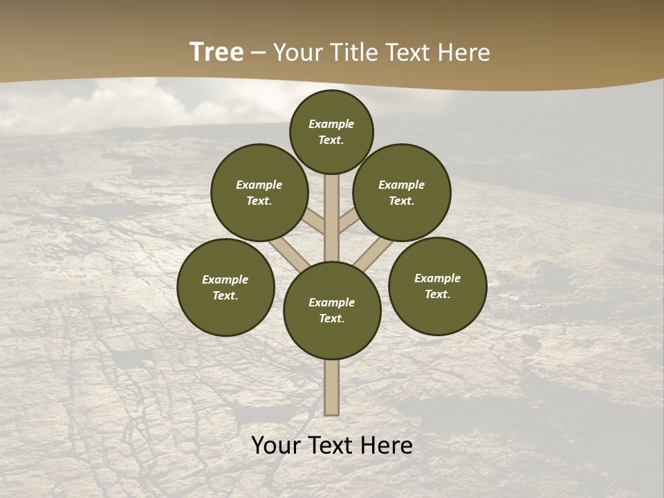 Land Mountain Sun PowerPoint Template