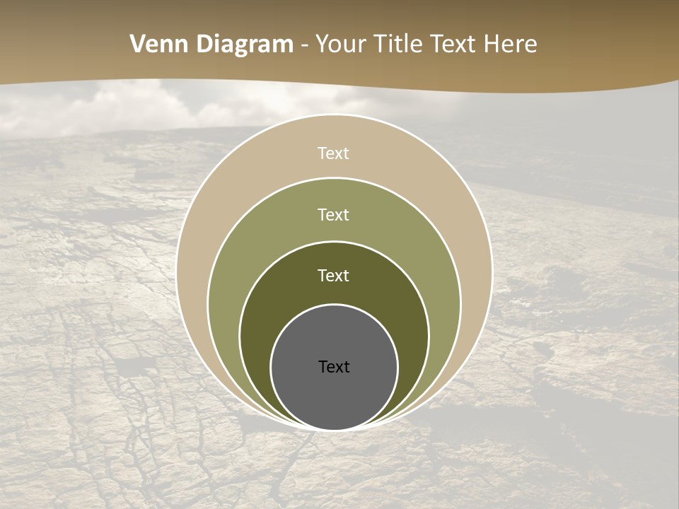 Land Mountain Sun PowerPoint Template
