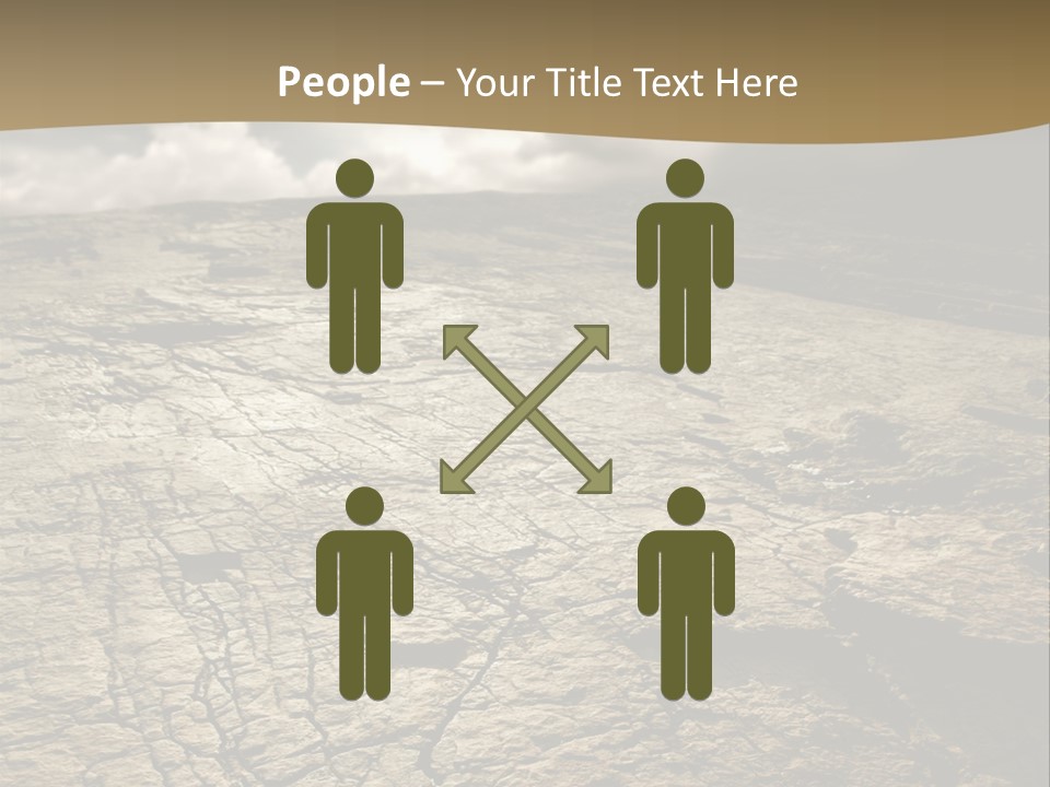 Land Mountain Sun PowerPoint Template