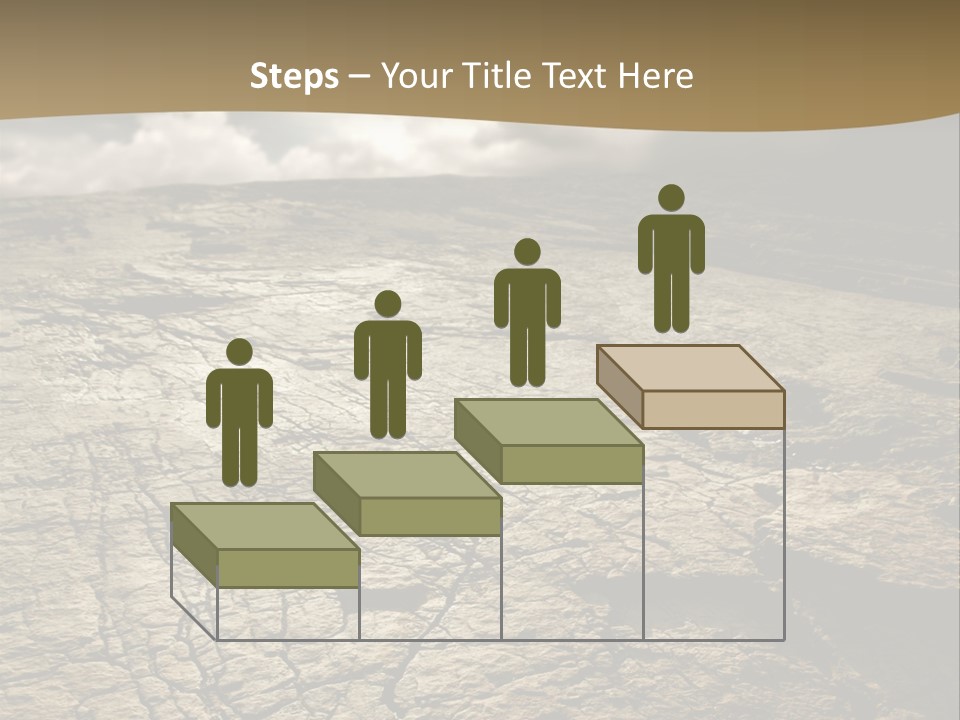 Land Mountain Sun PowerPoint Template