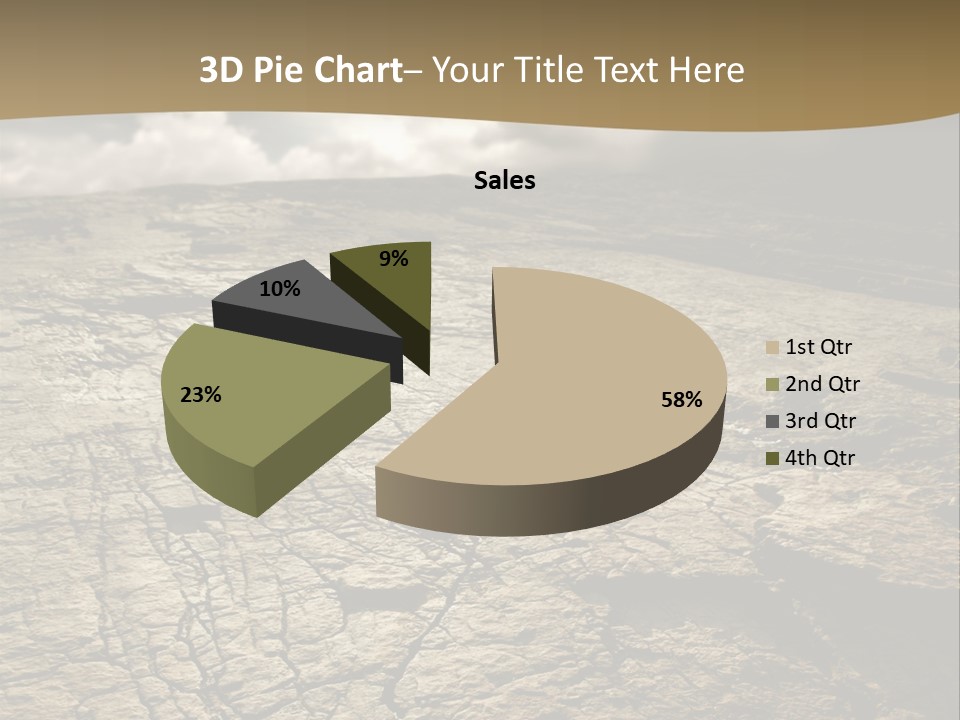 Land Mountain Sun PowerPoint Template