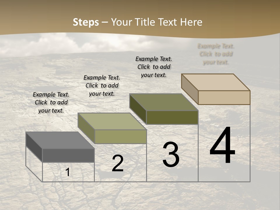 Land Mountain Sun PowerPoint Template