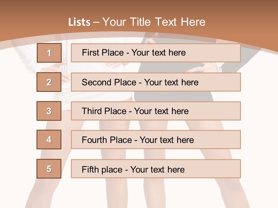 Flirt Body Glamour PowerPoint Template