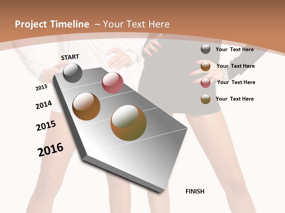 Flirt Body Glamour PowerPoint Template