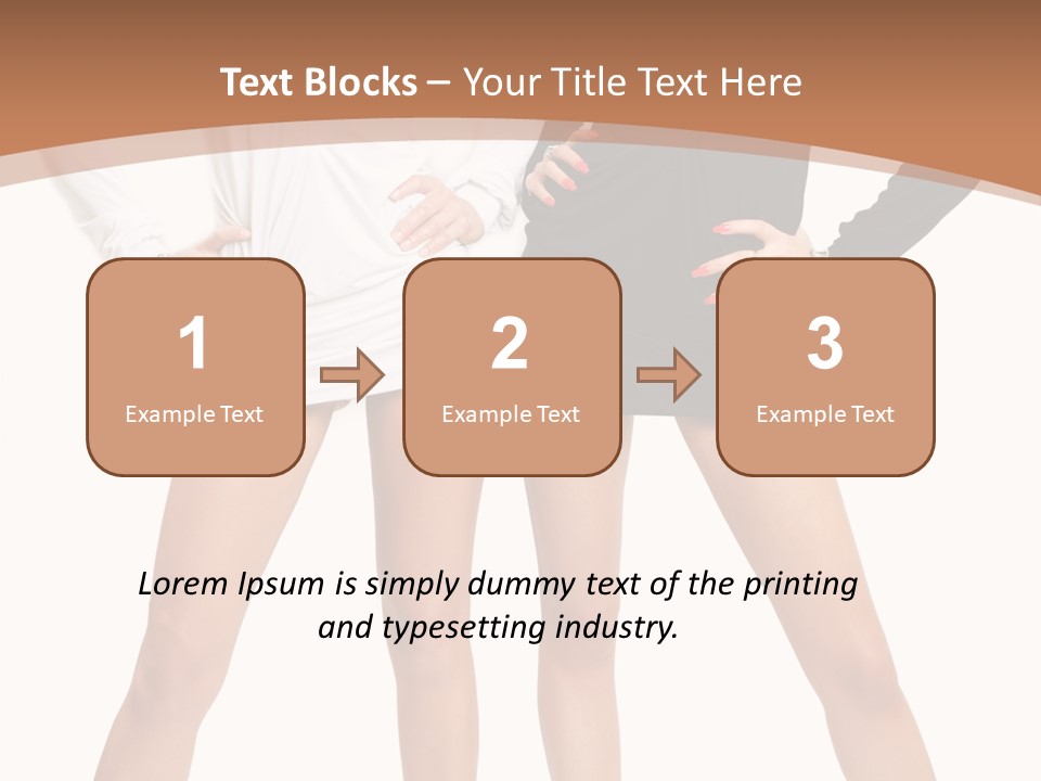 Flirt Body Glamour PowerPoint Template