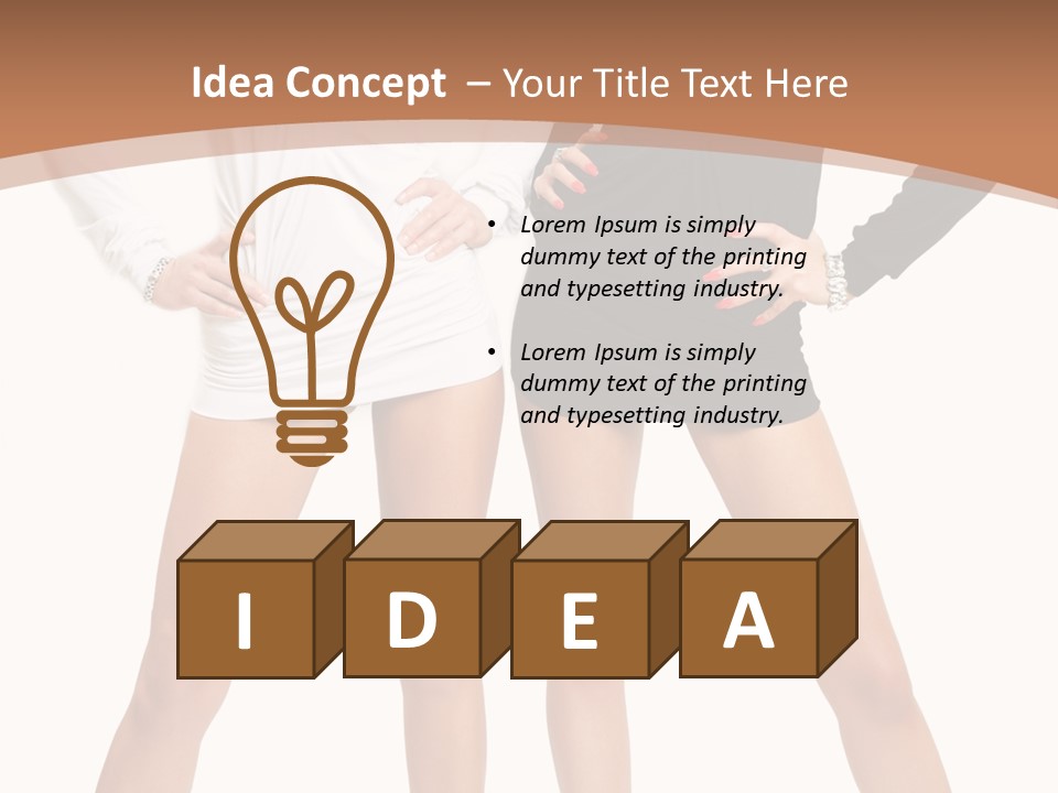 Flirt Body Glamour PowerPoint Template