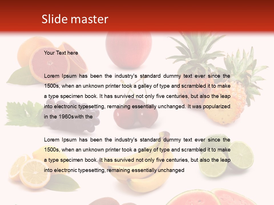 Melon Mediterranean Citrus PowerPoint Template