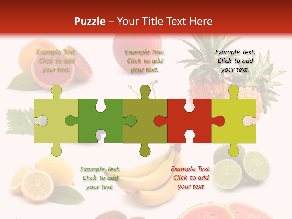 Melon Mediterranean Citrus PowerPoint Template