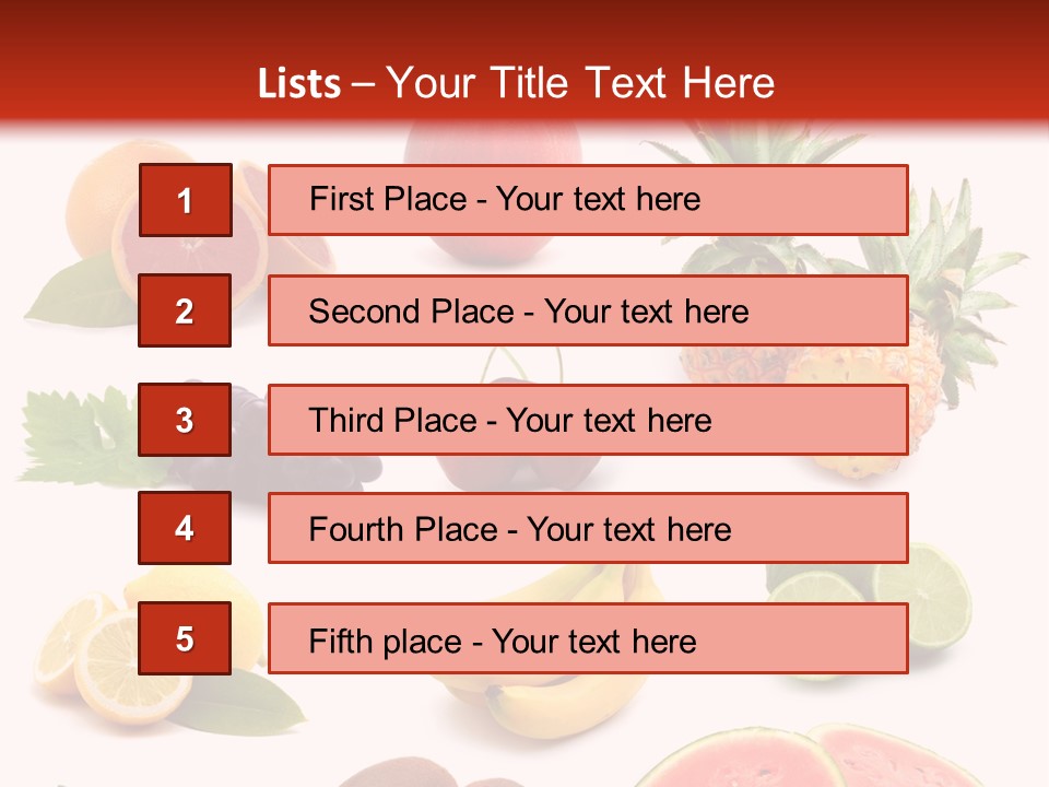 Melon Mediterranean Citrus PowerPoint Template