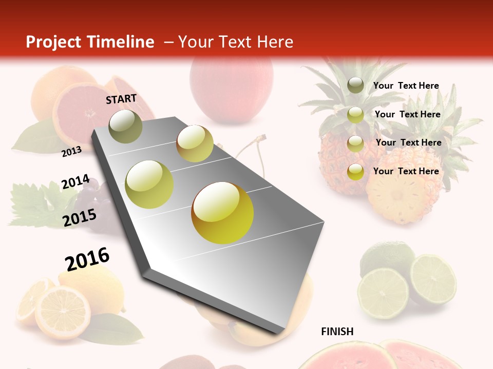 Melon Mediterranean Citrus PowerPoint Template