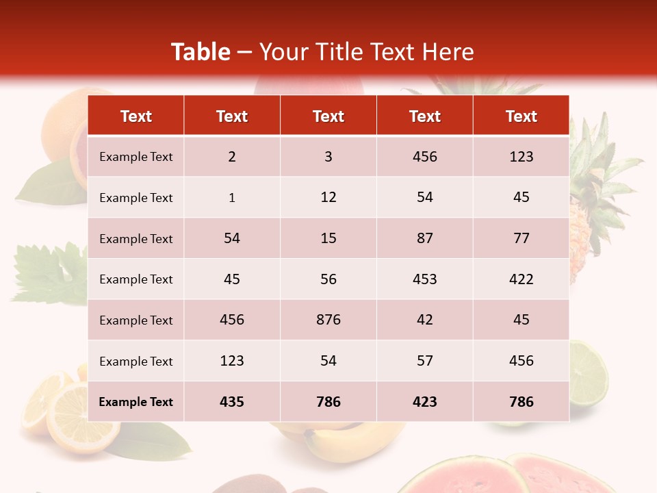 Melon Mediterranean Citrus PowerPoint Template