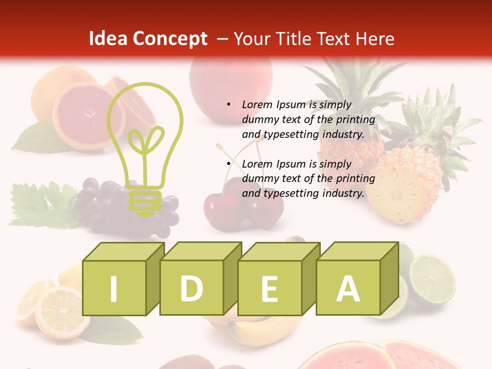 Melon Mediterranean Citrus PowerPoint Template