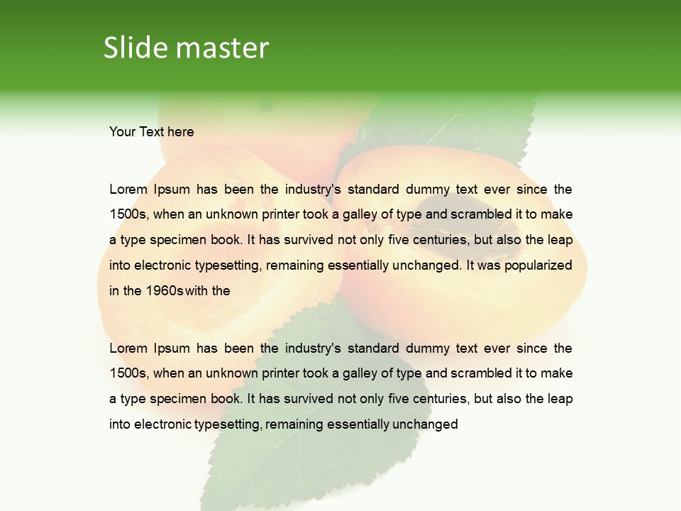 Nutrition Isolated Ripe PowerPoint Template