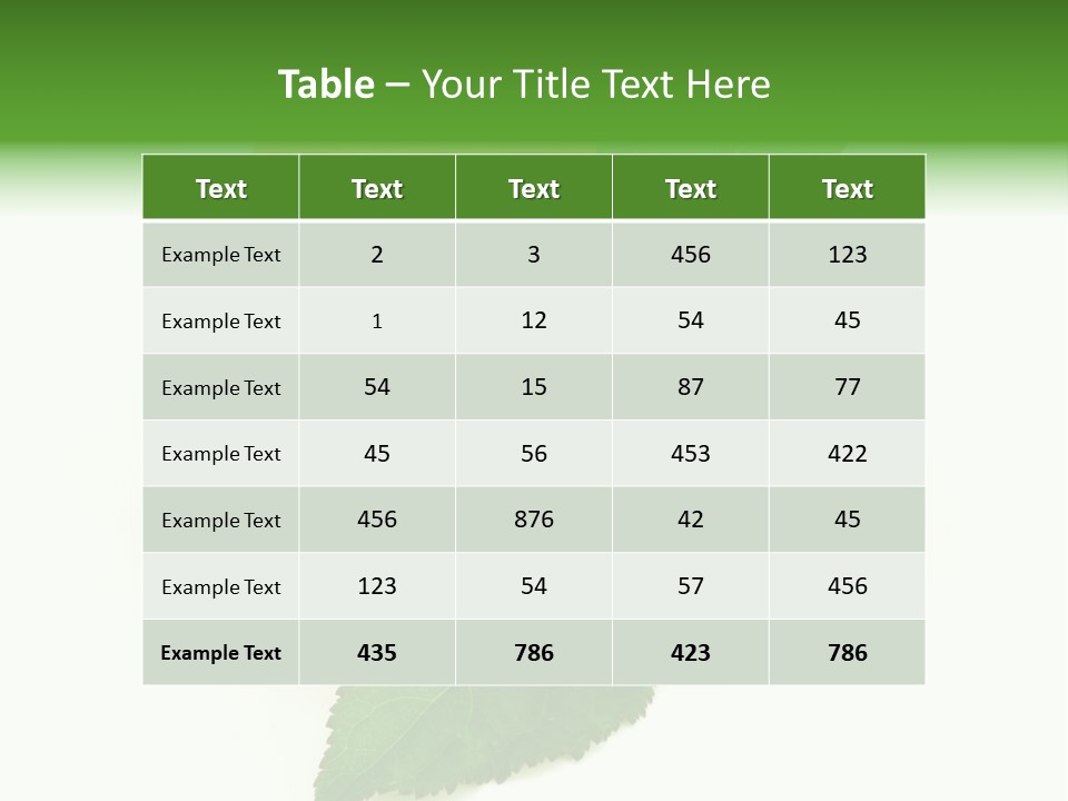 Nutrition Isolated Ripe PowerPoint Template