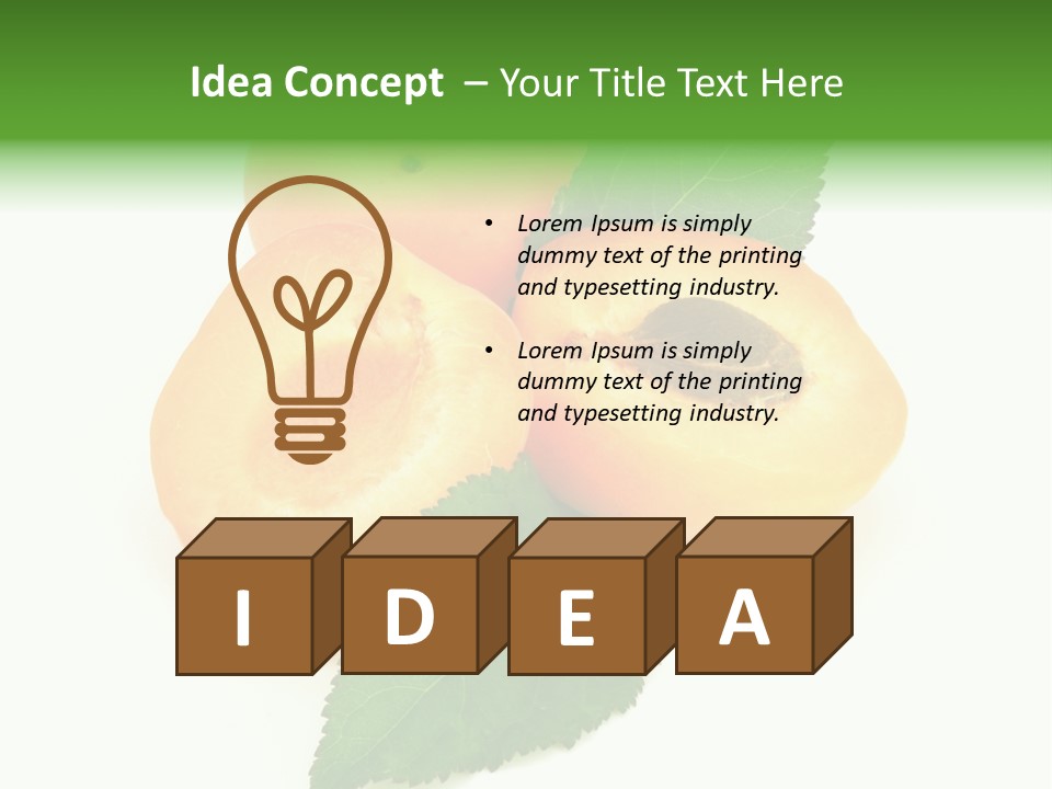 Nutrition Isolated Ripe PowerPoint Template