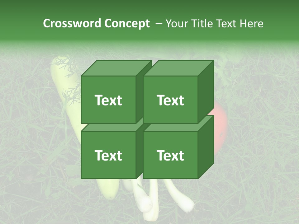 Nutritive Health Giving Grass PowerPoint Template
