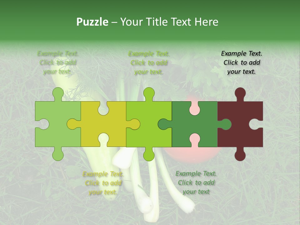 Nutritive Health Giving Grass PowerPoint Template