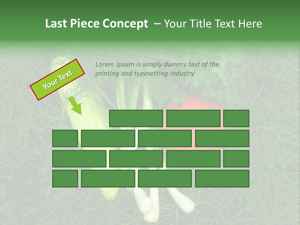 Nutritive Health Giving Grass PowerPoint Template