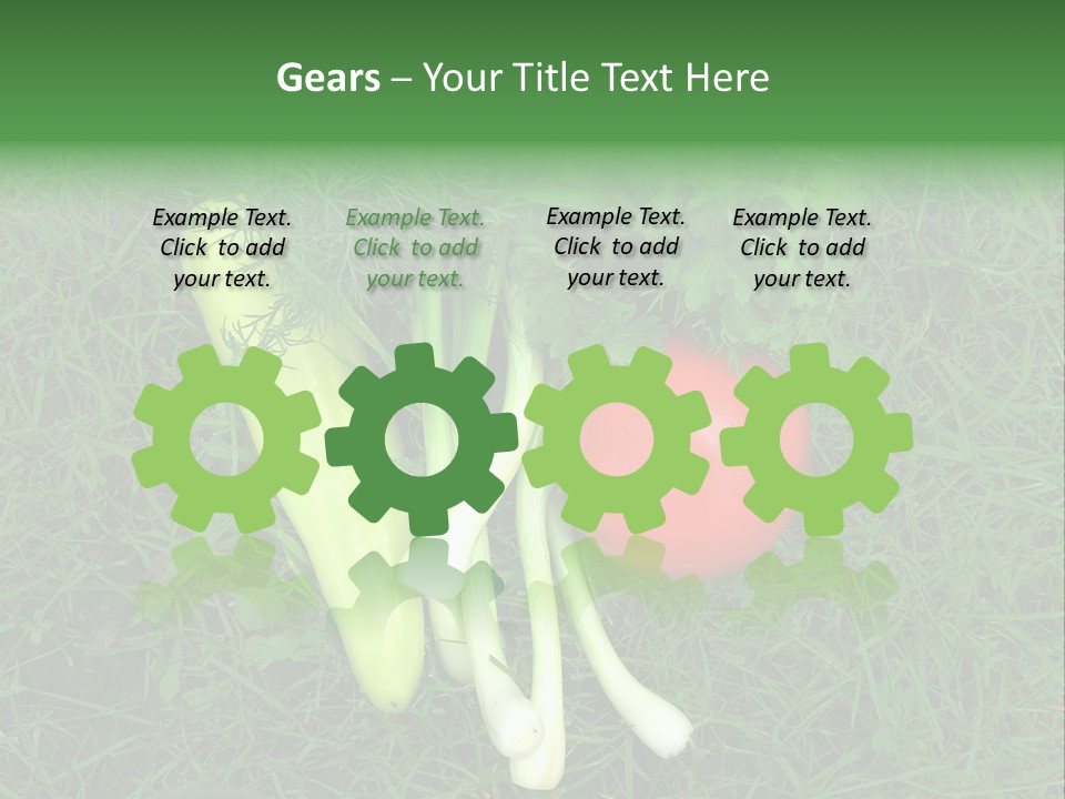 Nutritive Health Giving Grass PowerPoint Template