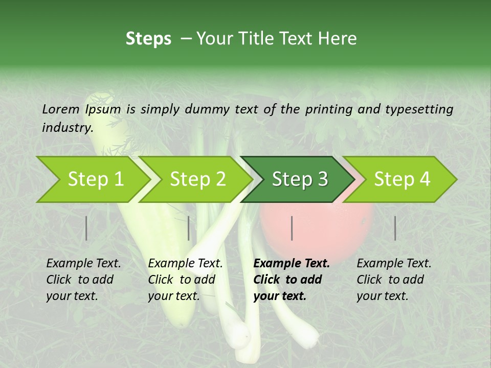 Nutritive Health Giving Grass PowerPoint Template