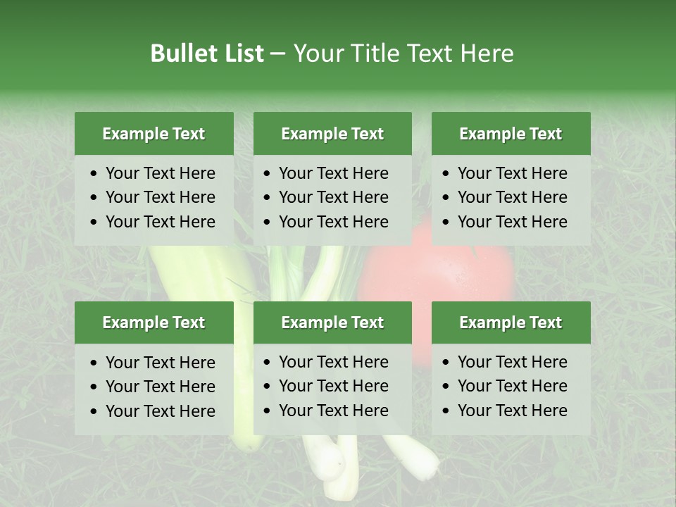 Nutritive Health Giving Grass PowerPoint Template