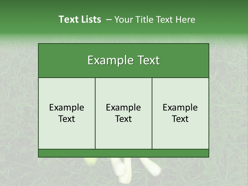 Nutritive Health Giving Grass PowerPoint Template