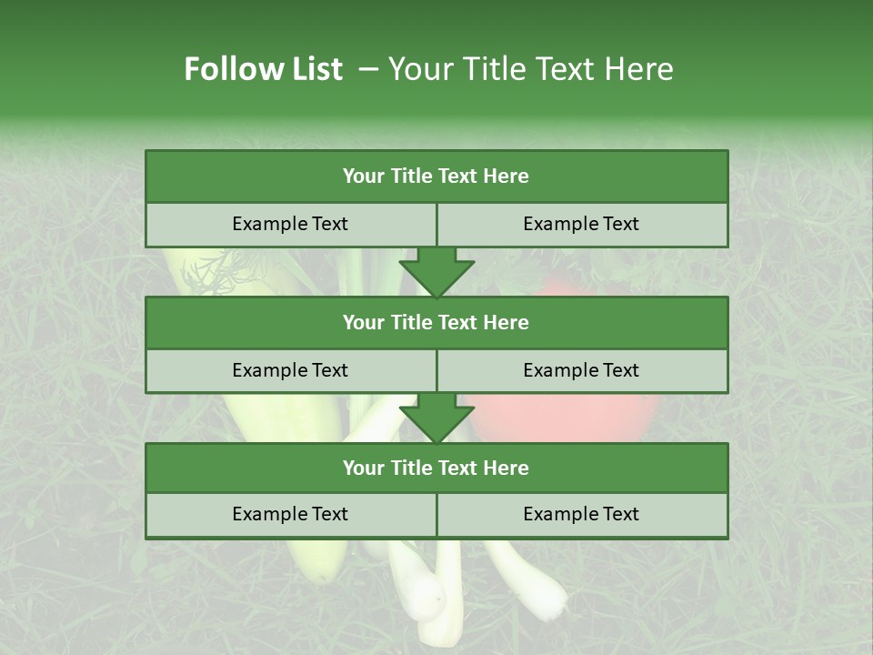 Nutritive Health Giving Grass PowerPoint Template