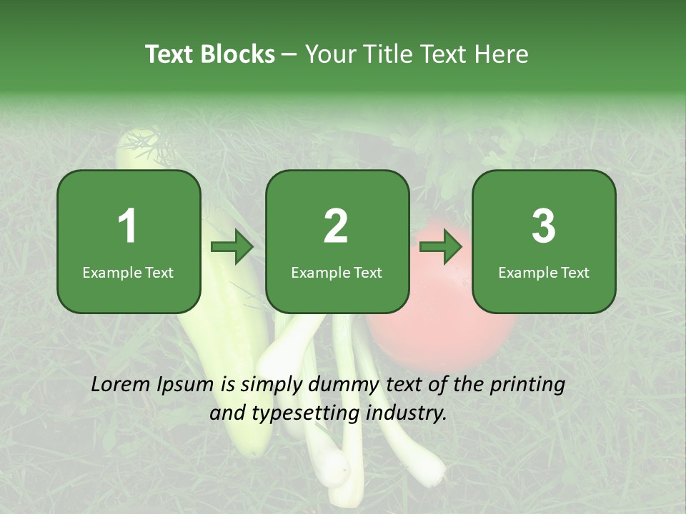 Nutritive Health Giving Grass PowerPoint Template