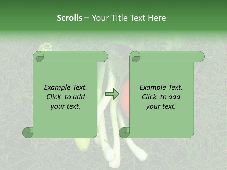 Nutritive Health Giving Grass PowerPoint Template