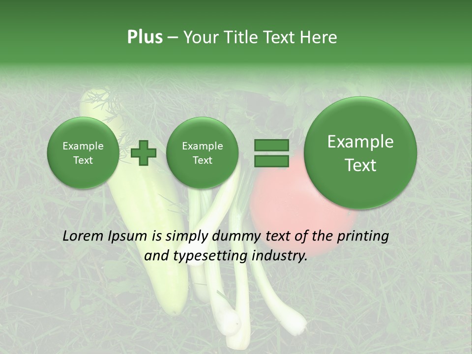 Nutritive Health Giving Grass PowerPoint Template