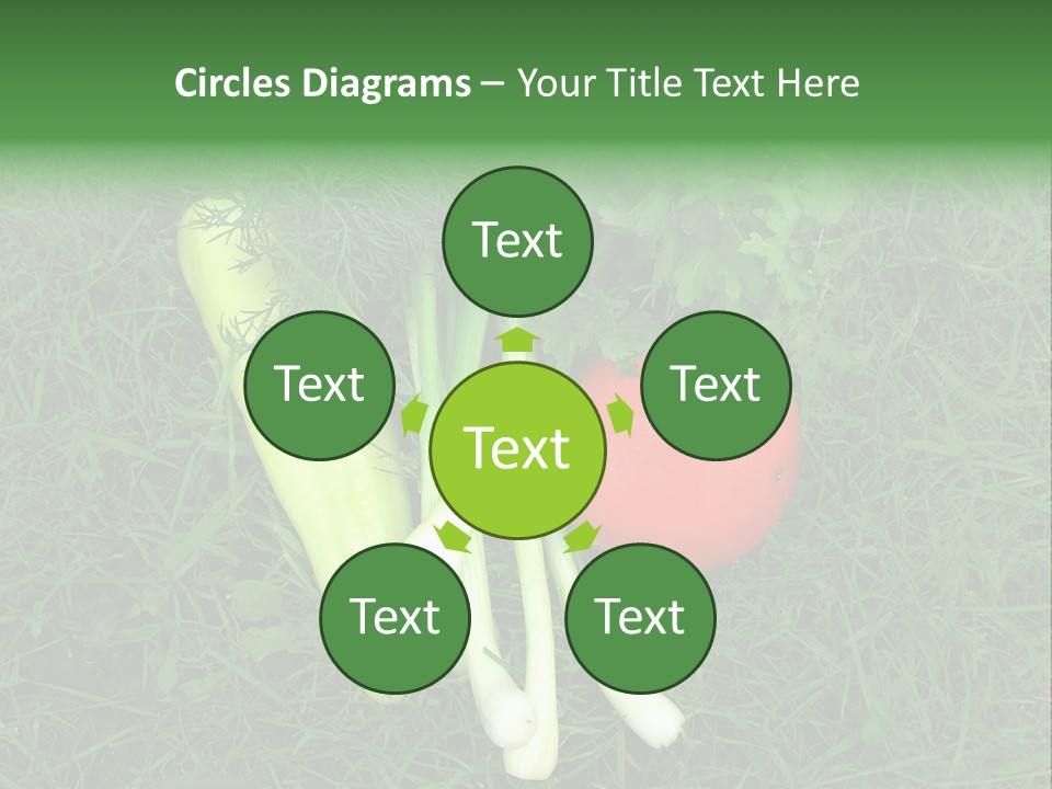 Nutritive Health Giving Grass PowerPoint Template