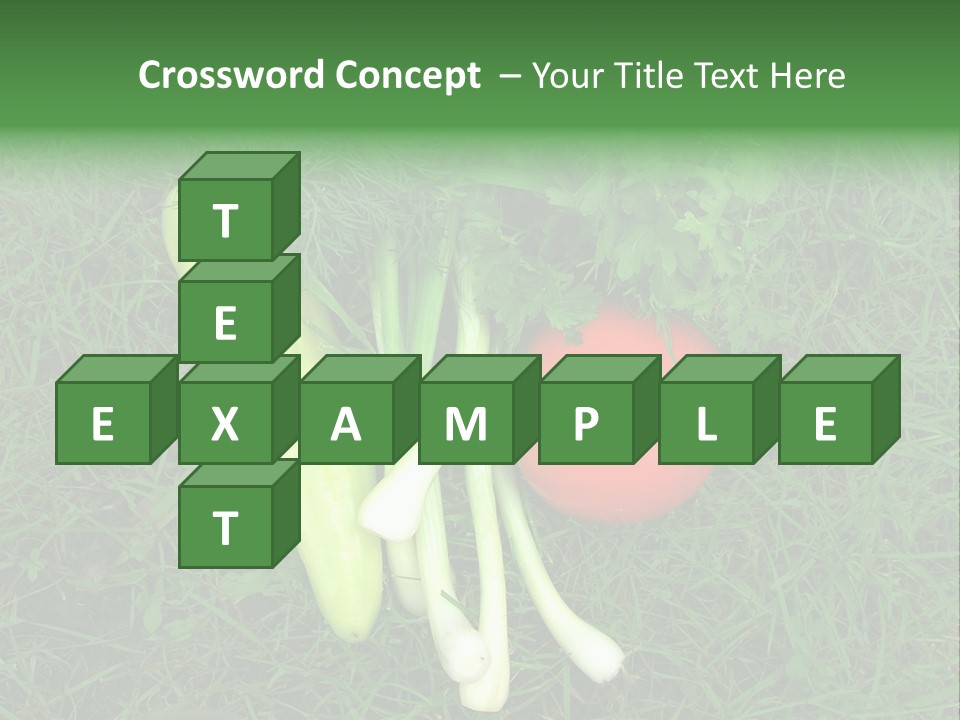 Nutritive Health Giving Grass PowerPoint Template