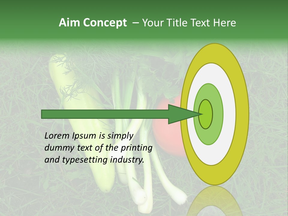 Nutritive Health Giving Grass PowerPoint Template