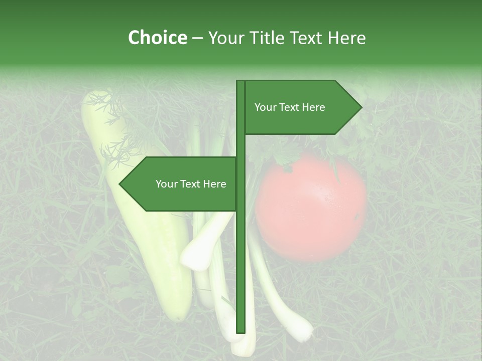 Nutritive Health Giving Grass PowerPoint Template