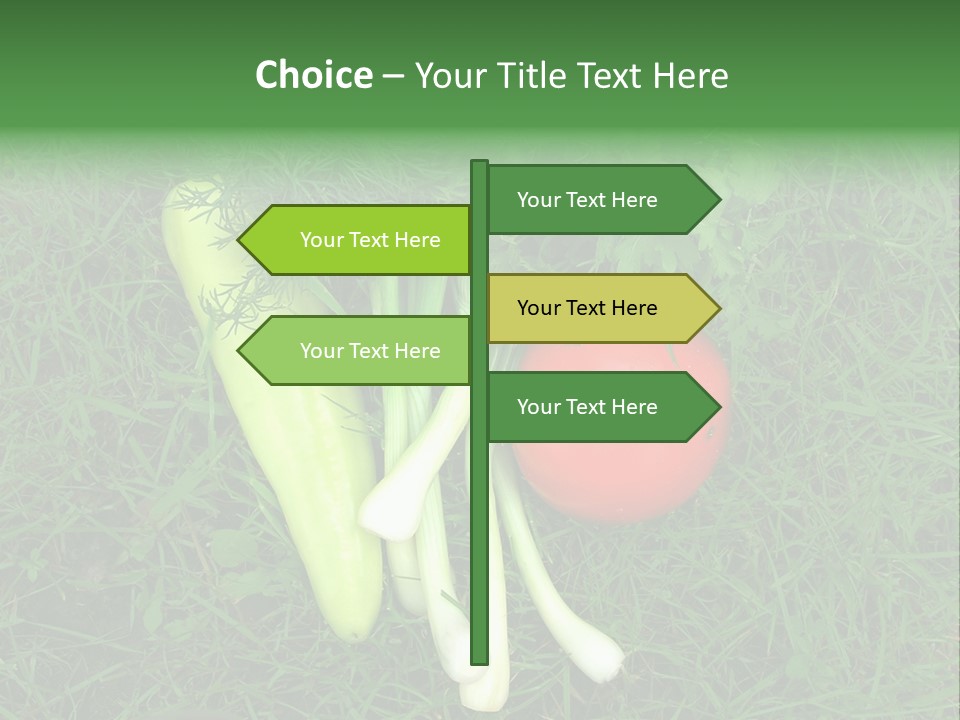 Nutritive Health Giving Grass PowerPoint Template
