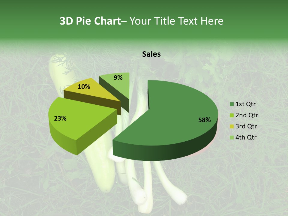 Nutritive Health Giving Grass PowerPoint Template