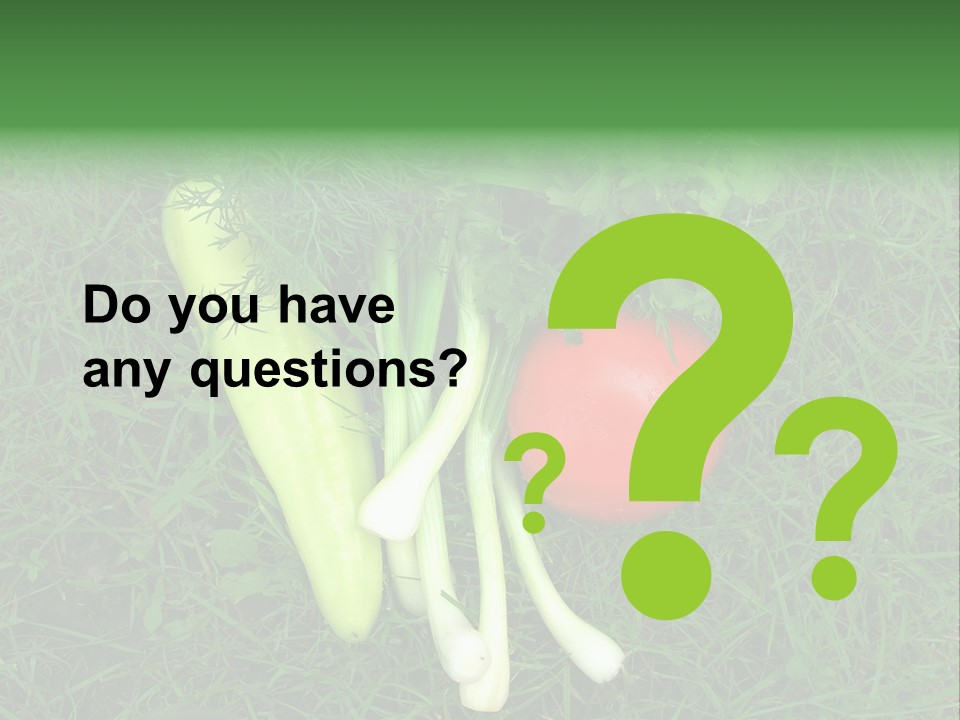 Nutritive Health Giving Grass PowerPoint Template