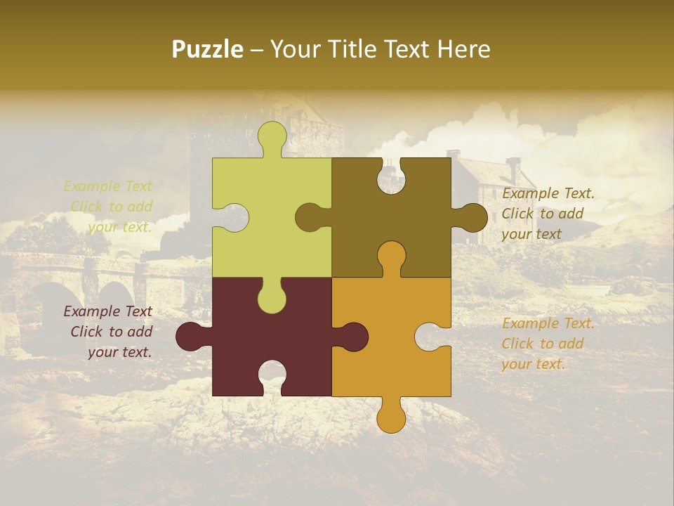 Stained Fantasy Travel PowerPoint Template