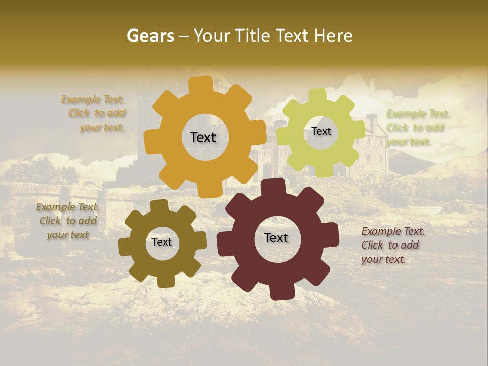 Stained Fantasy Travel PowerPoint Template