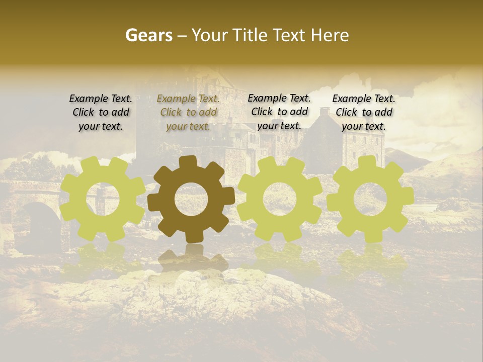 Stained Fantasy Travel PowerPoint Template