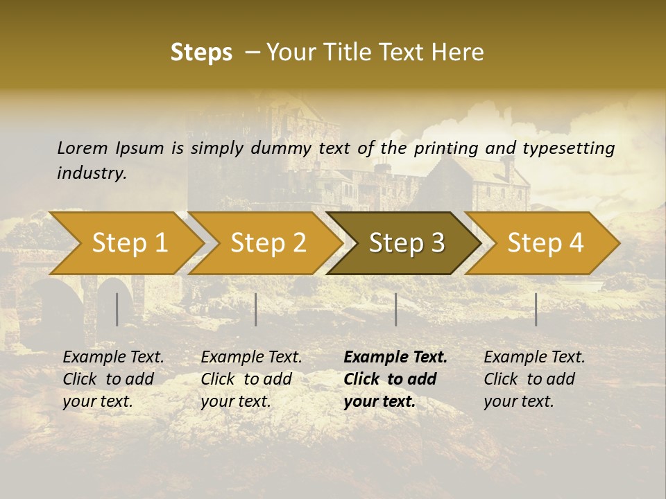 Stained Fantasy Travel PowerPoint Template