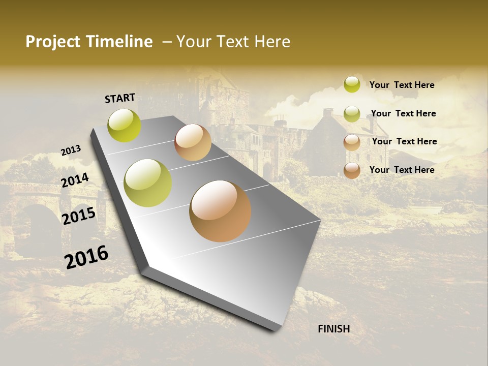 Stained Fantasy Travel PowerPoint Template