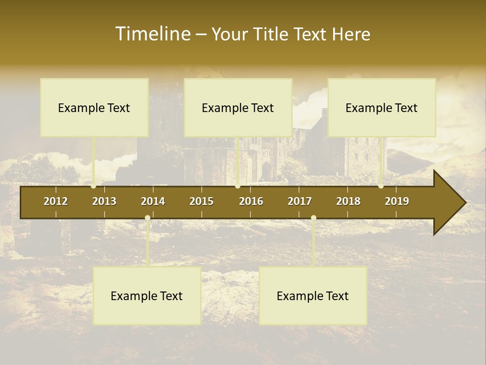 Stained Fantasy Travel PowerPoint Template
