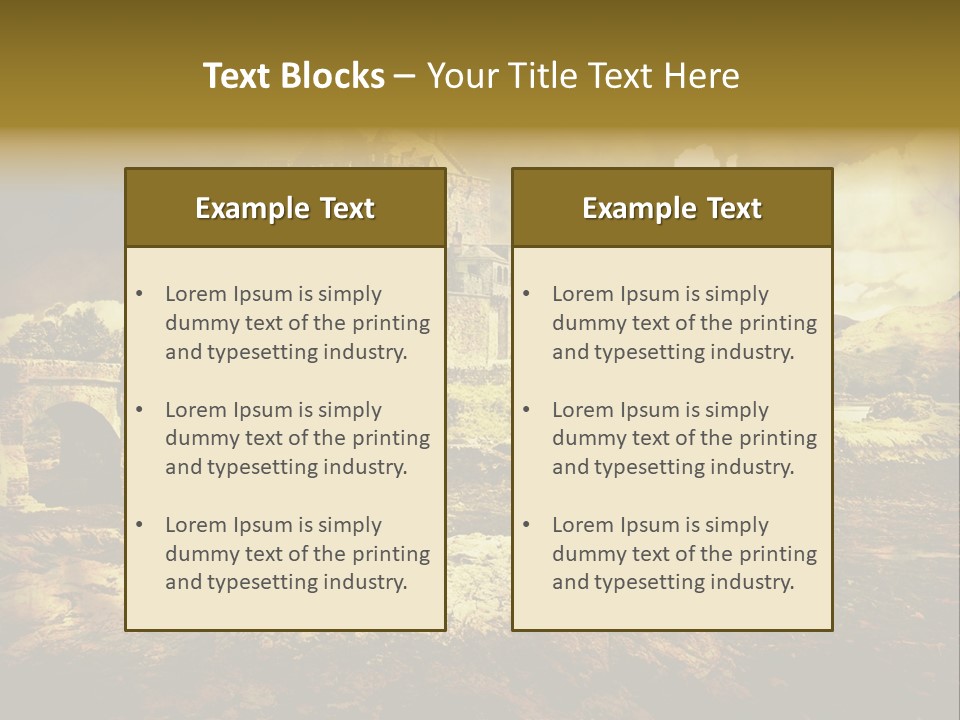 Stained Fantasy Travel PowerPoint Template