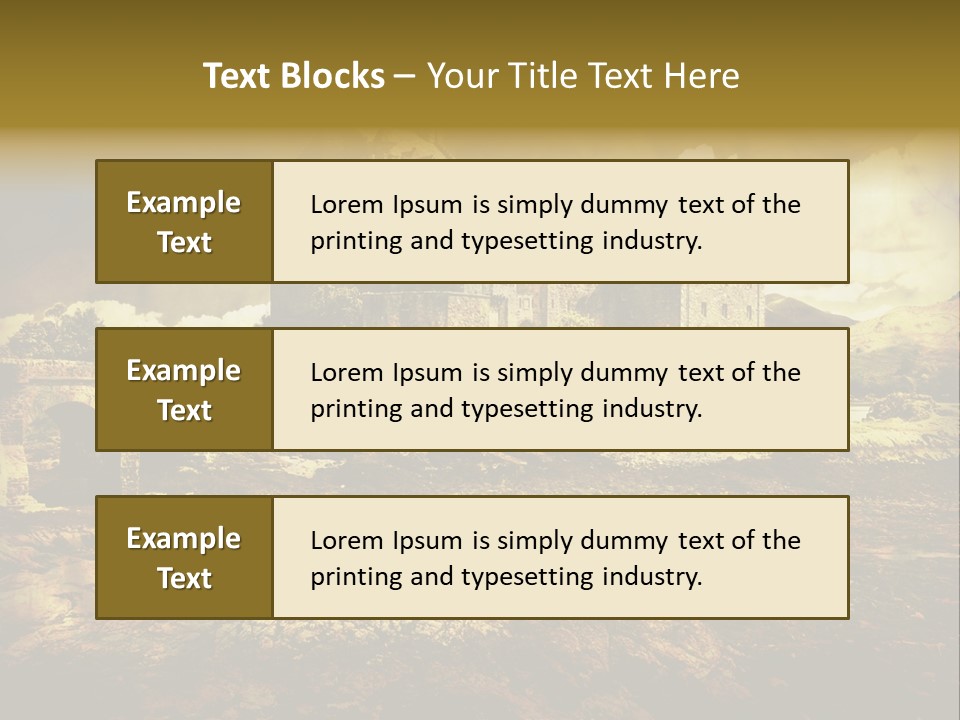 Stained Fantasy Travel PowerPoint Template