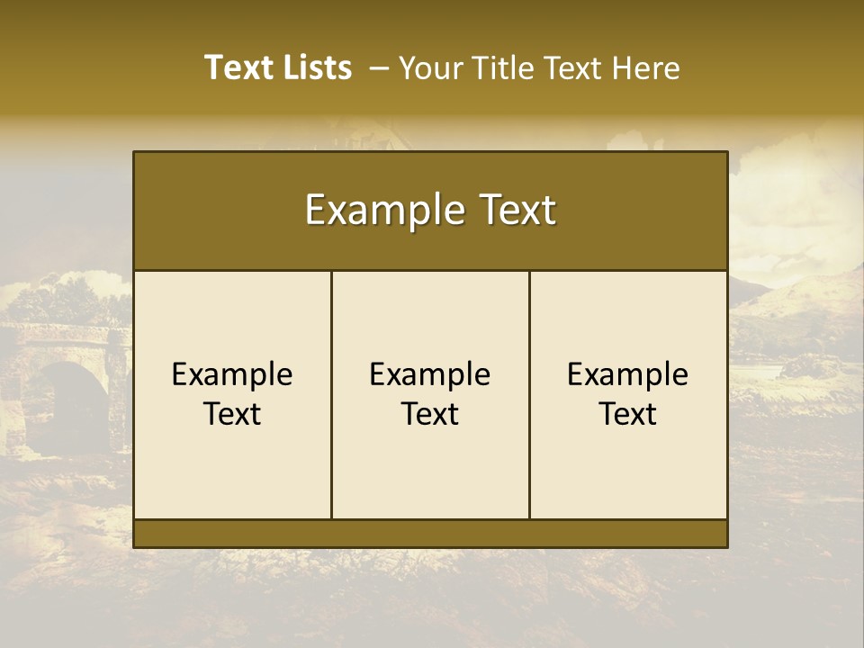 Stained Fantasy Travel PowerPoint Template