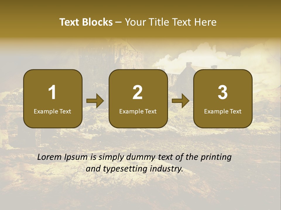 Stained Fantasy Travel PowerPoint Template