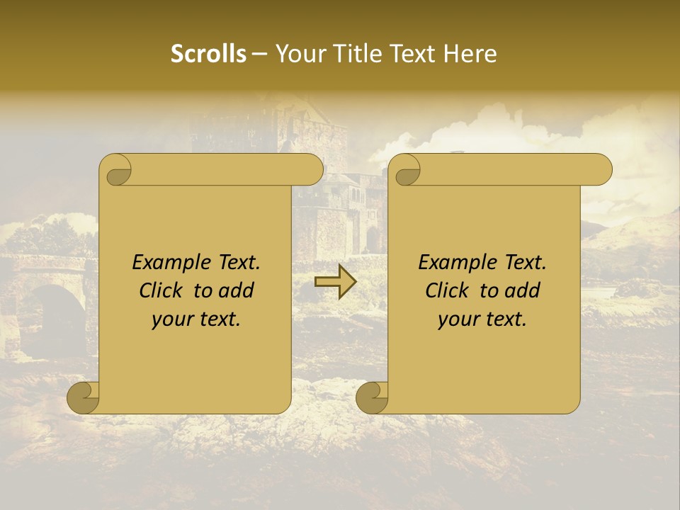 Stained Fantasy Travel PowerPoint Template